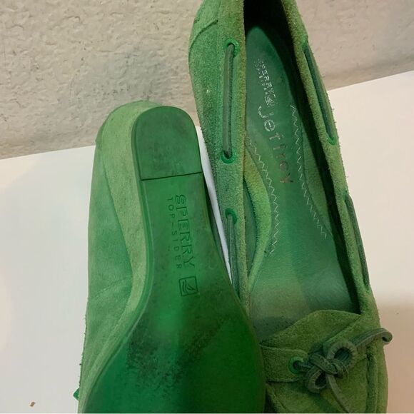 Sperry Top-Sider Jeffrey suede Green Wedges - Picture 11 of 11